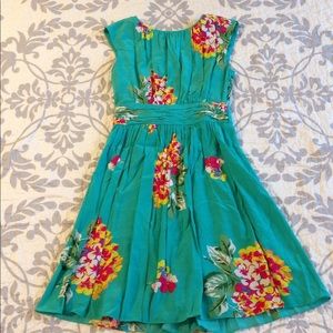 Gorgeous Boden Seafoam Green Floral Dress